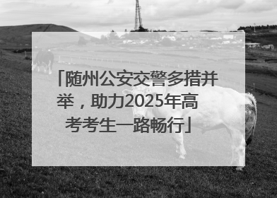 随州公安交警多措并举，助力2025年高考考生一路畅行