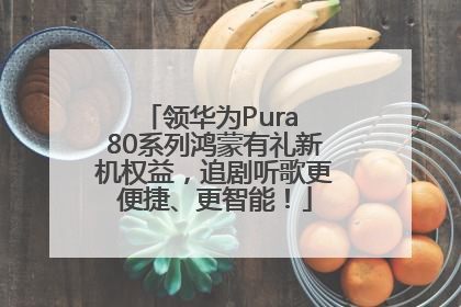 领华为Pura 80系列鸿蒙有礼新机权益，追剧听歌更便捷、更智能！