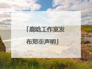 鹿晗工作室发布郑重声明