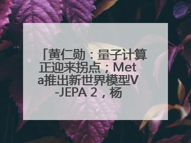 黄仁勋：量子计算正迎来拐点；Meta推出新世界模型V-JEPA 2，杨立昆参与开发丨全球科技早参