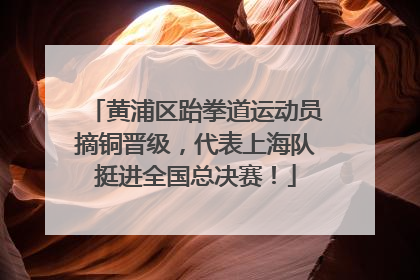 黄浦区跆拳道运动员摘铜晋级，代表上海队挺进全国总决赛！