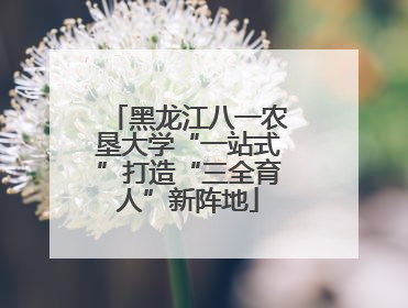 黑龙江八一农垦大学“一站式”打造“三全育人”新阵地