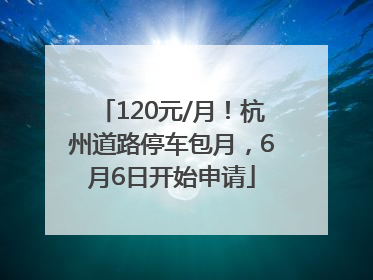 120元/月！杭州道路停车包月，6月6日开始申请