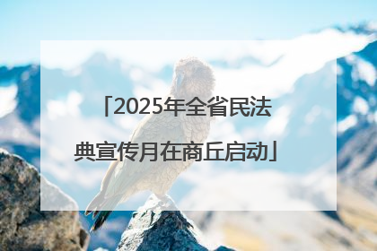 2025年全省民法典宣传月在商丘启动