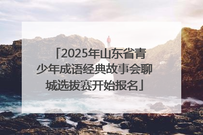 2025年山东省青少年成语经典故事会聊城选拔赛开始报名