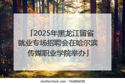 2025年黑龙江留省就业专场招聘会在哈尔滨传媒职业学院举办