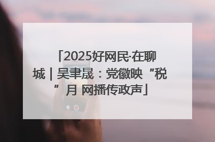 2025好网民·在聊城｜吴聿晟：党徽映“税”月 网播传政声