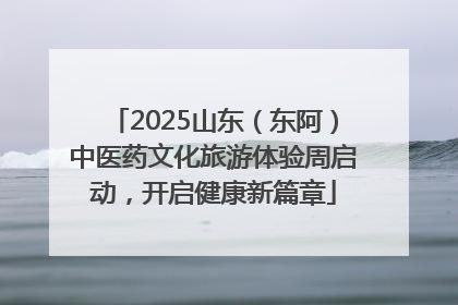 2025山东（东阿）中医药文化旅游体验周启动，开启健康新篇章