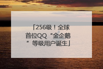 256级！全球首位QQ“金企鹅”等级用户诞生