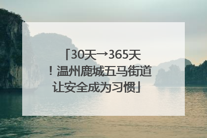 30天→365天！温州鹿城五马街道让安全成为习惯