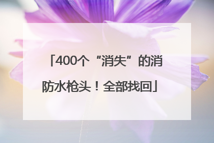 400个“消失”的消防水枪头！全部找回