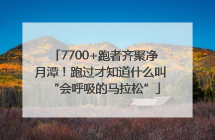 7700+跑者齐聚净月潭！跑过才知道什么叫“会呼吸的马拉松”