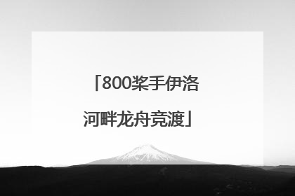 800桨手伊洛河畔龙舟竞渡