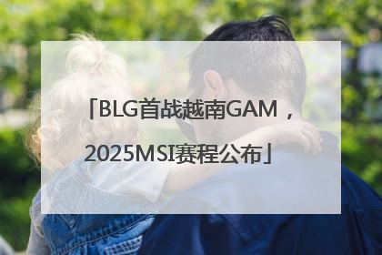 BLG首战越南GAM，2025MSI赛程公布