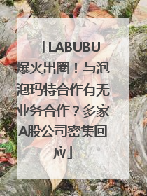 LABUBU爆火出圈！与泡泡玛特合作有无业务合作？多家A股公司密集回应